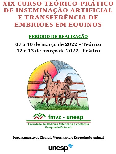 XIX Curso Teórico-Prático de Inseminação Artificial e Transferência de Embriões em Equinos