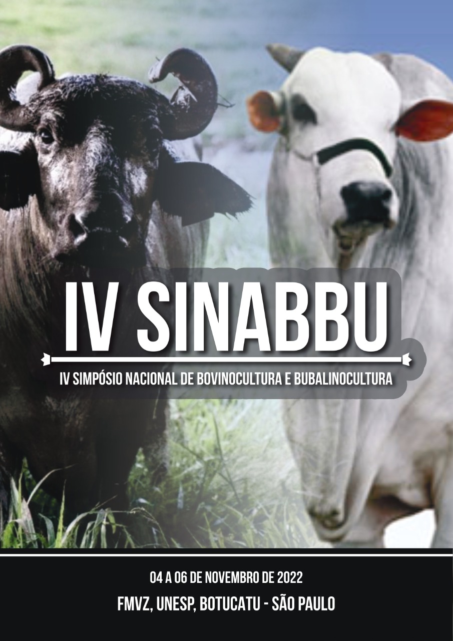 IV Simpósio Nacional de Bovinocultura e Bubalinocultura – SINABBU
