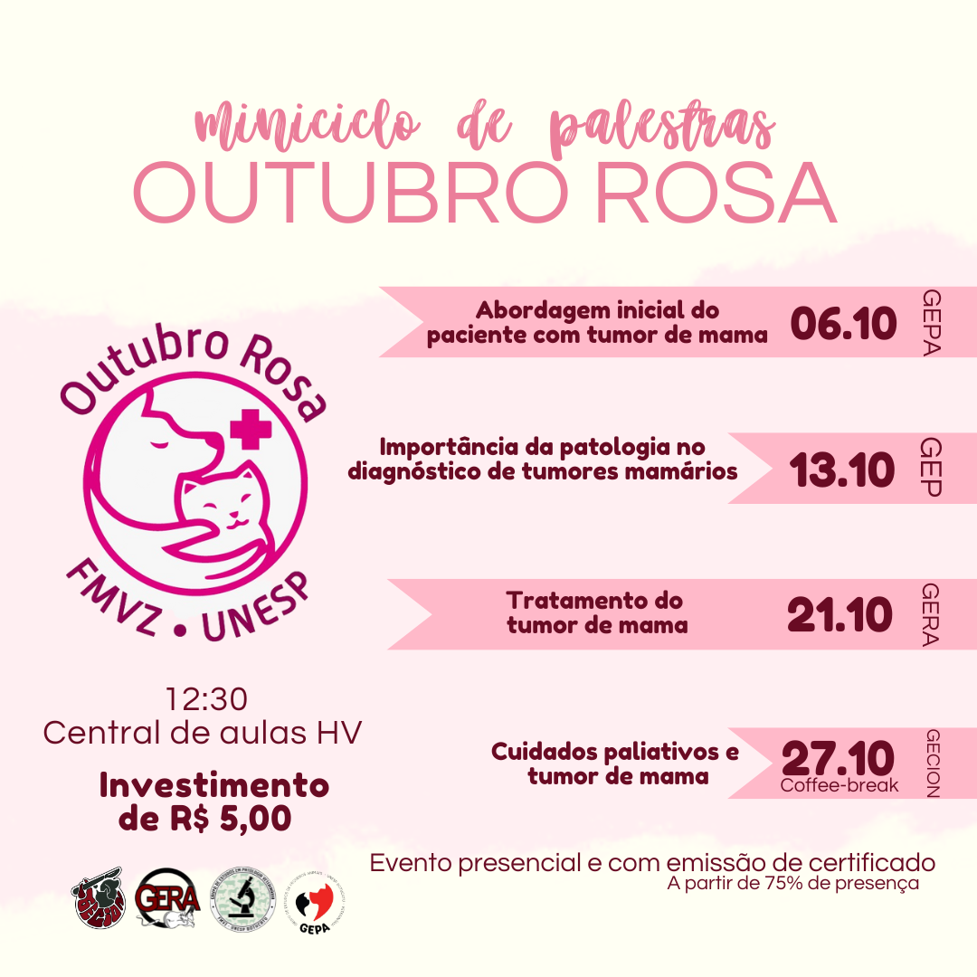 MINICICLO DE PALESTRAS OUTUBRO ROSA