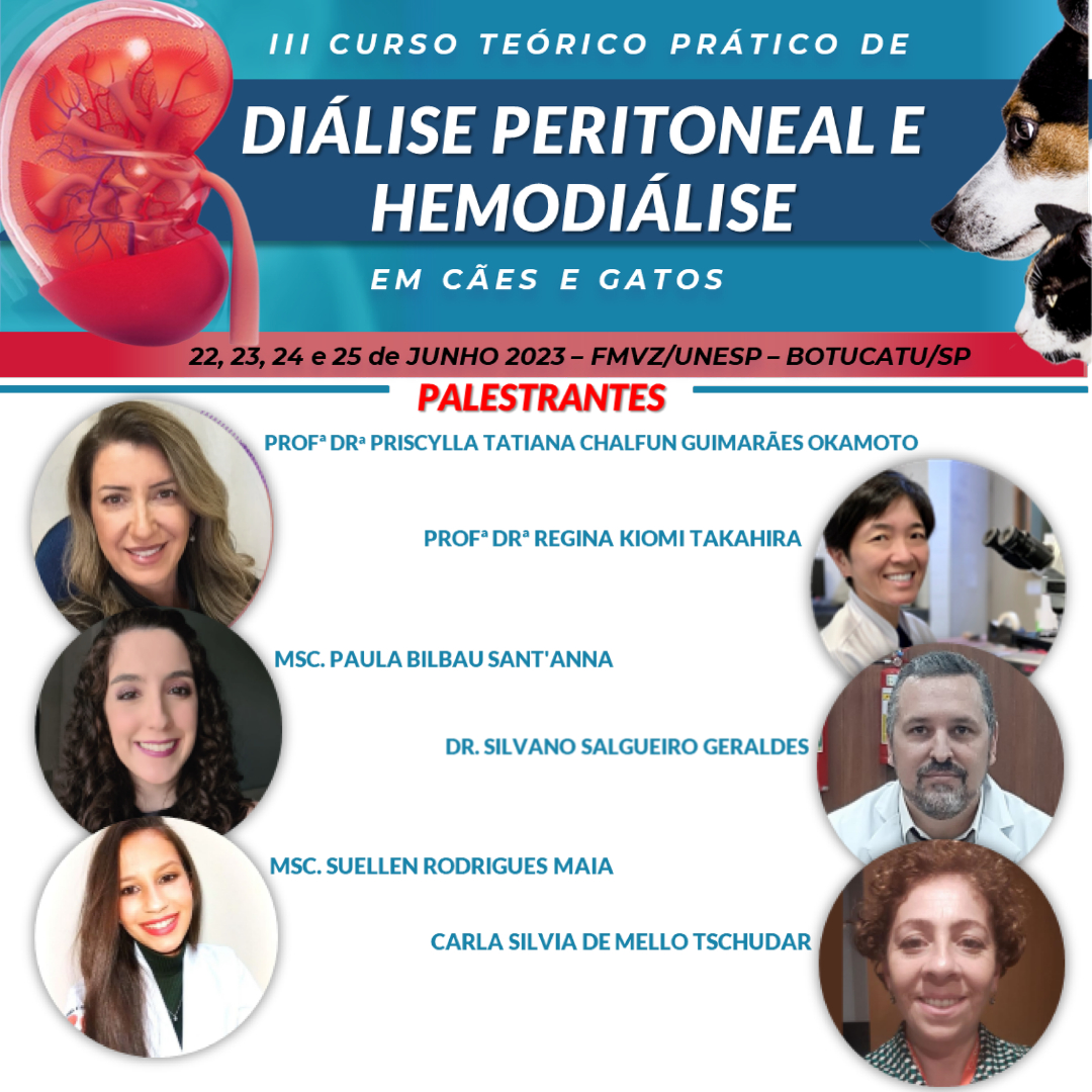 III CURSO TEÓRICO/PRÁTICO DE DIÁLISE PERITONEAL E HEMODIÁLISE EM PEQUENOS ANIMAIS