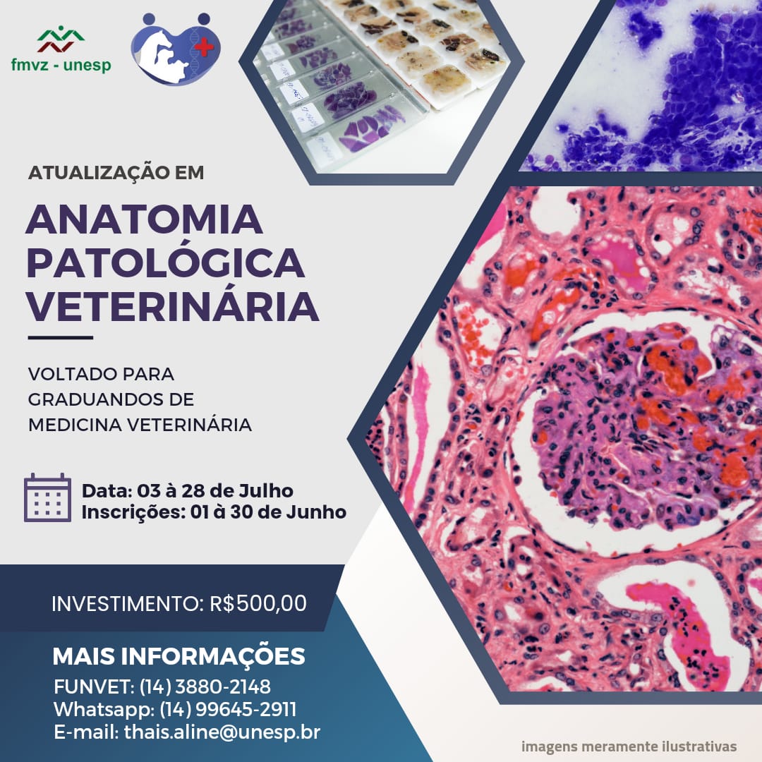 ATUALIZAÇÃO EM ANATOMIA PATOLÓGICA VETERINÁRIA – JULHO 2023