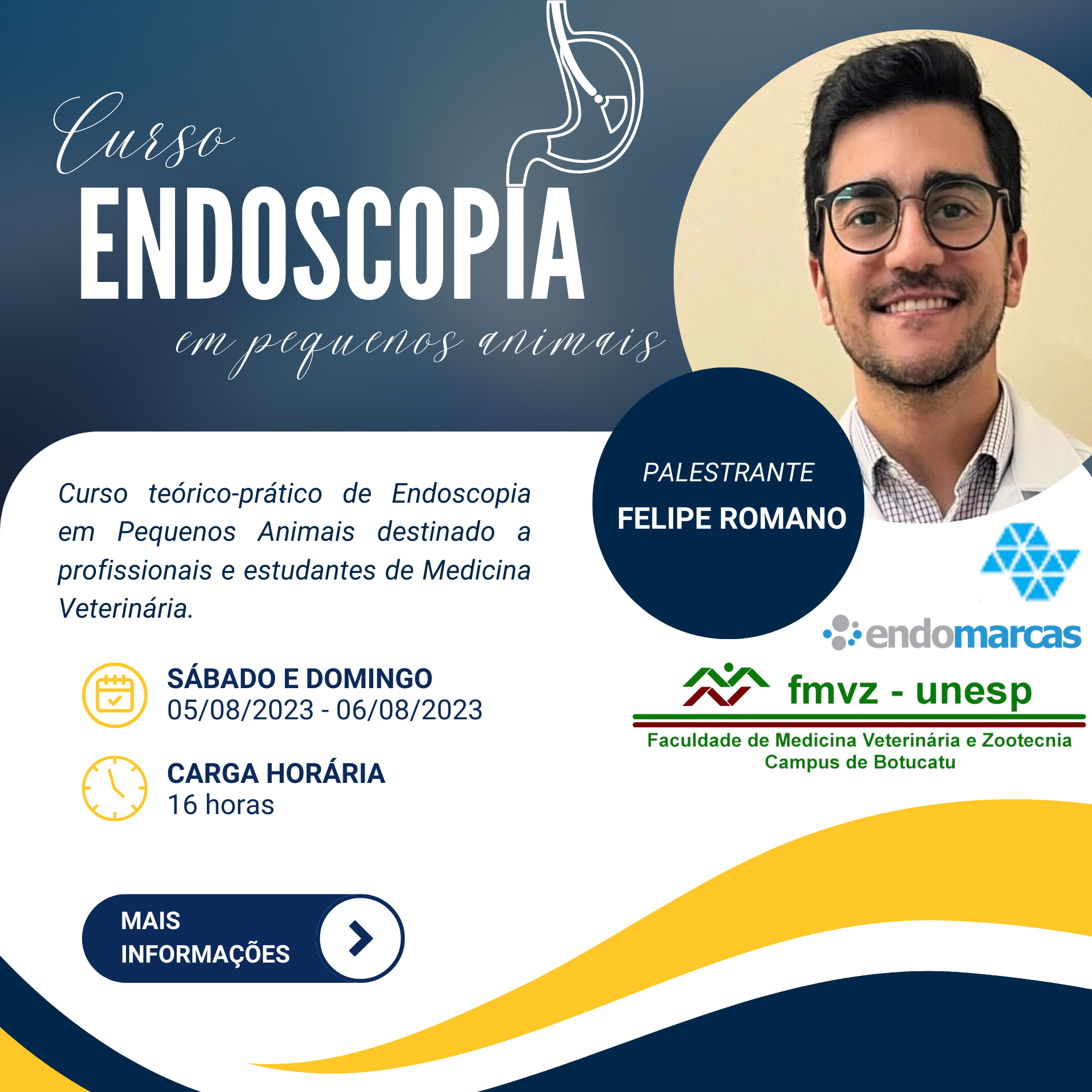 CURSO DE ENDOSCOPIA EM PEQUENOS ANIMAIS – PRESENCIAL – (TEÓRICO-PRÁTICO)