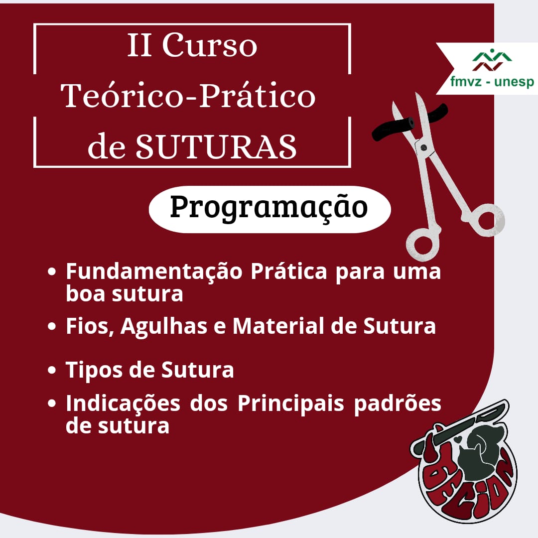 II CURSO TEÓRICO-PRÁTICO DE SUTURAS