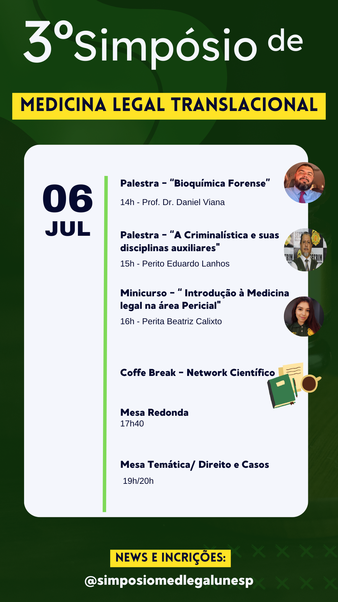 Inscrições no dia do Evento !!!