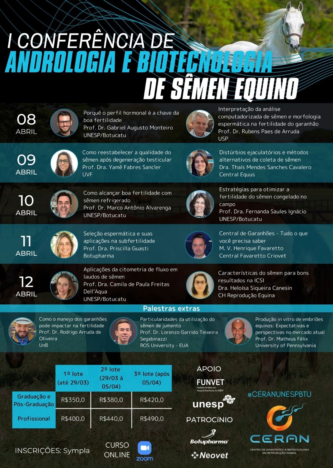 I Conferência de Andrologia e Biotecnologia de Sêmen Equino