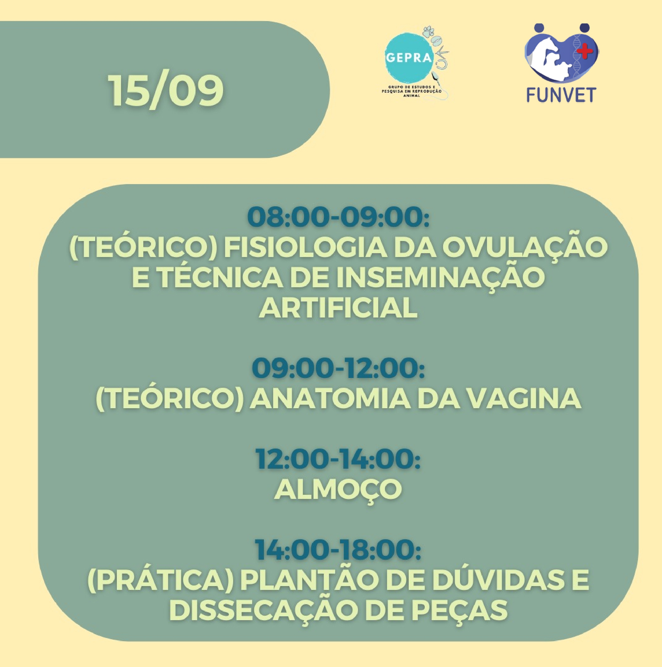 1º WORKSHOP DE ATUALIZAÇÃO EM BIOTECNOLOGIA DA REPRODUÇÃO CANINA – INSEMINAÇÃO ARTIFICIAL