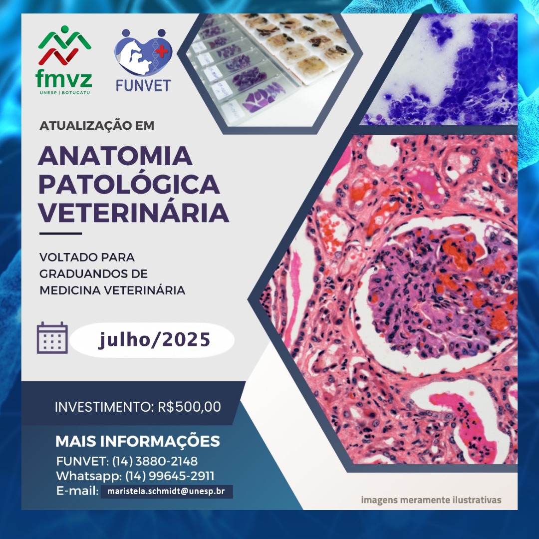 CURSO PRÁTICO ATUALIZAÇÃO EM ANATOMIA PATOLÓGICA VETERINÁRIA – JULHO 2025