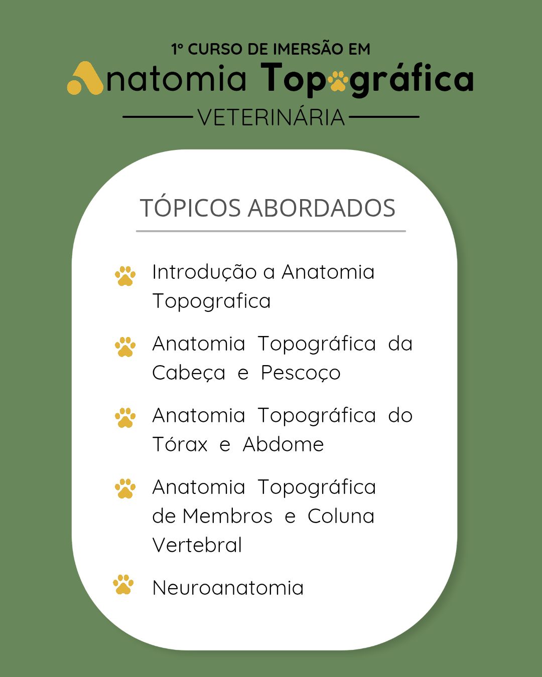 ANATOMIA TOPOGRÁFICA APLICADA PARA MEDICINA VETERINÁRIA