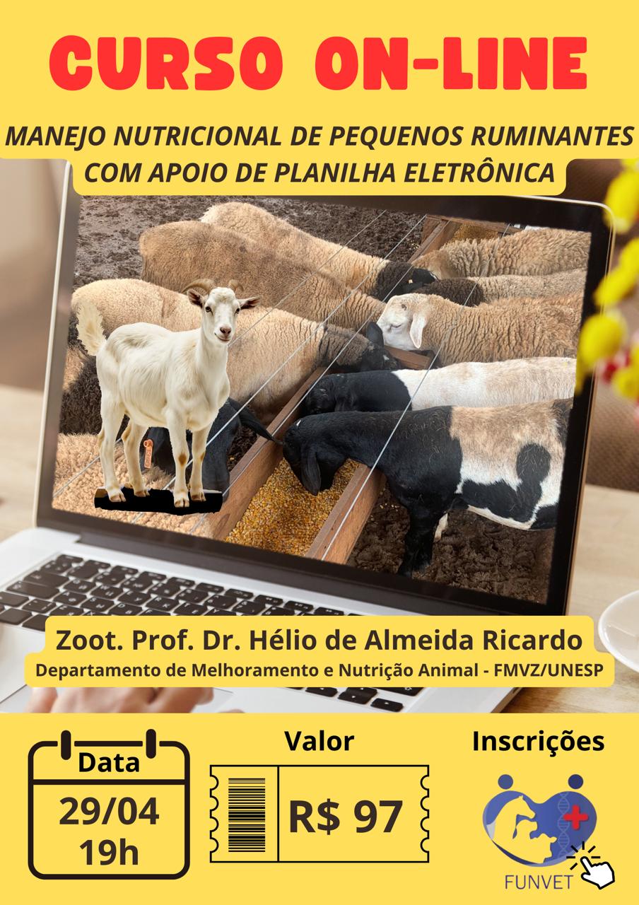 MANEJO NUTRICIONAL DE PEQUENOS RUMINANTES COM APOIO DE PLANILHA ELETRÔNICA