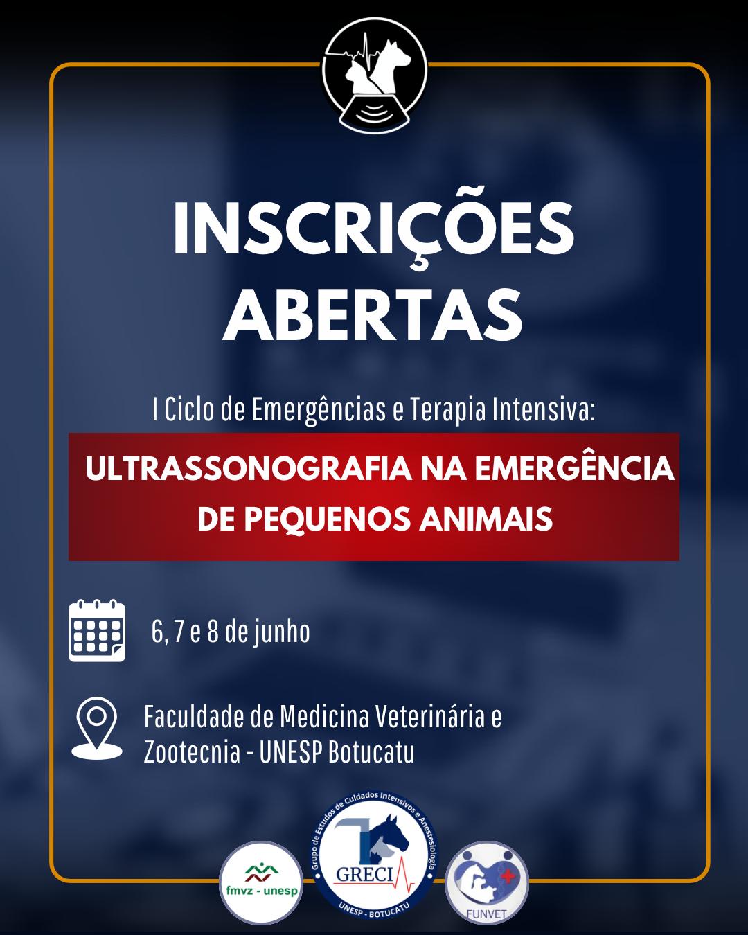 Módulo Teórico – 1º Ciclo de Emergências e Terapia Intensiva em Pequenos Animais