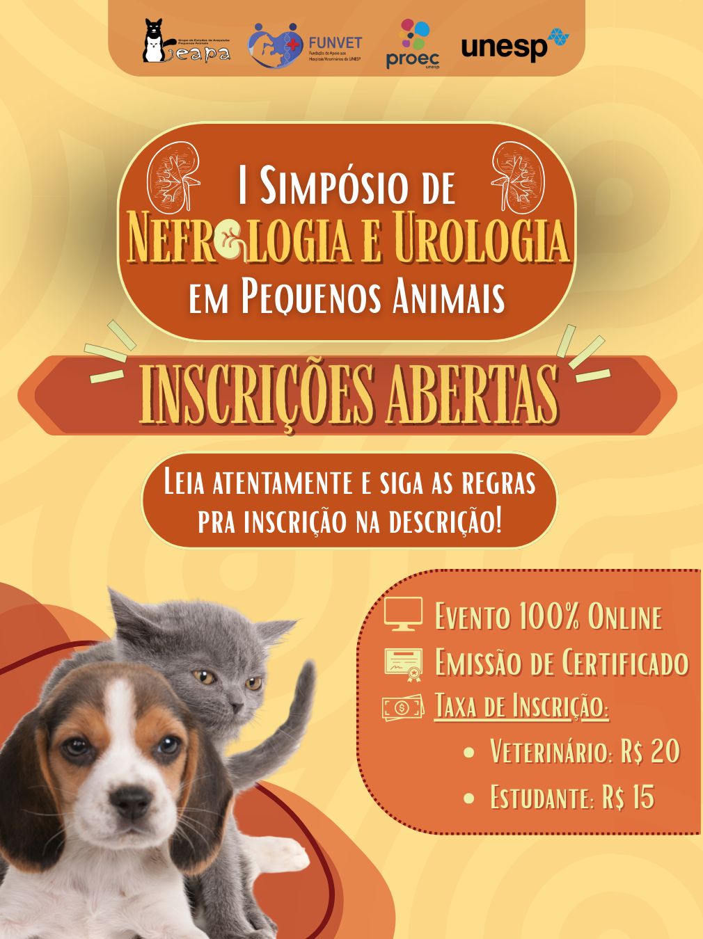 I SIMPÓSIO DE NEFROLOGIA E UROLOGIA DE PEQUENOS ANIMAIS