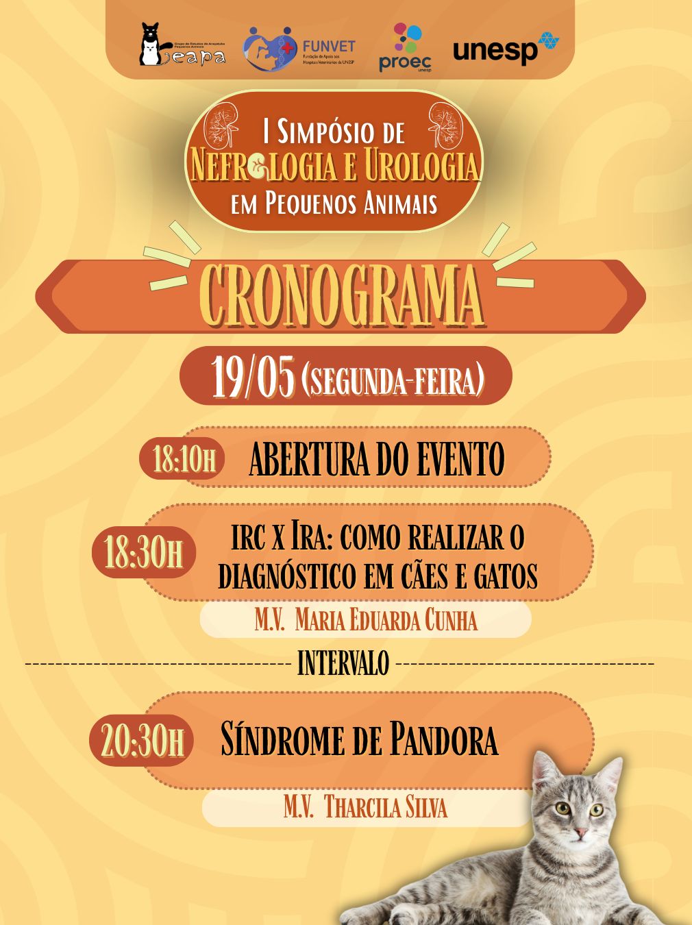 I SIMPÓSIO DE NEFROLOGIA E UROLOGIA DE PEQUENOS ANIMAIS