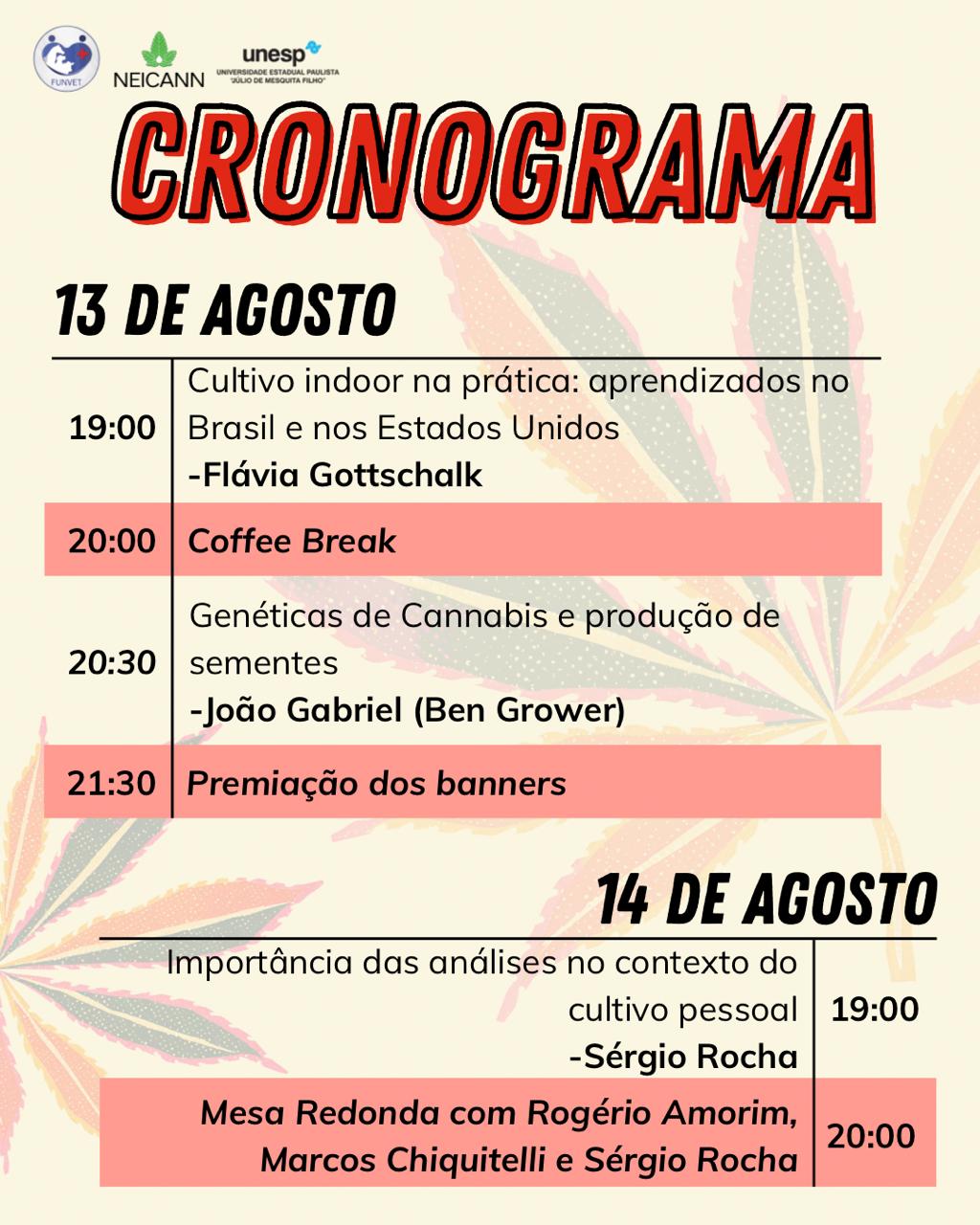 II SEMANA CANÁBICA – Regulamentação, Aplicações e Cultivo