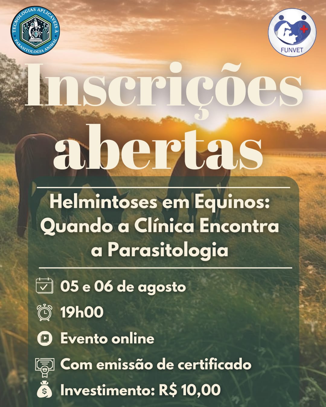 Helmintoses em equinos: Quando a Clínica encontra a  Parasitologia