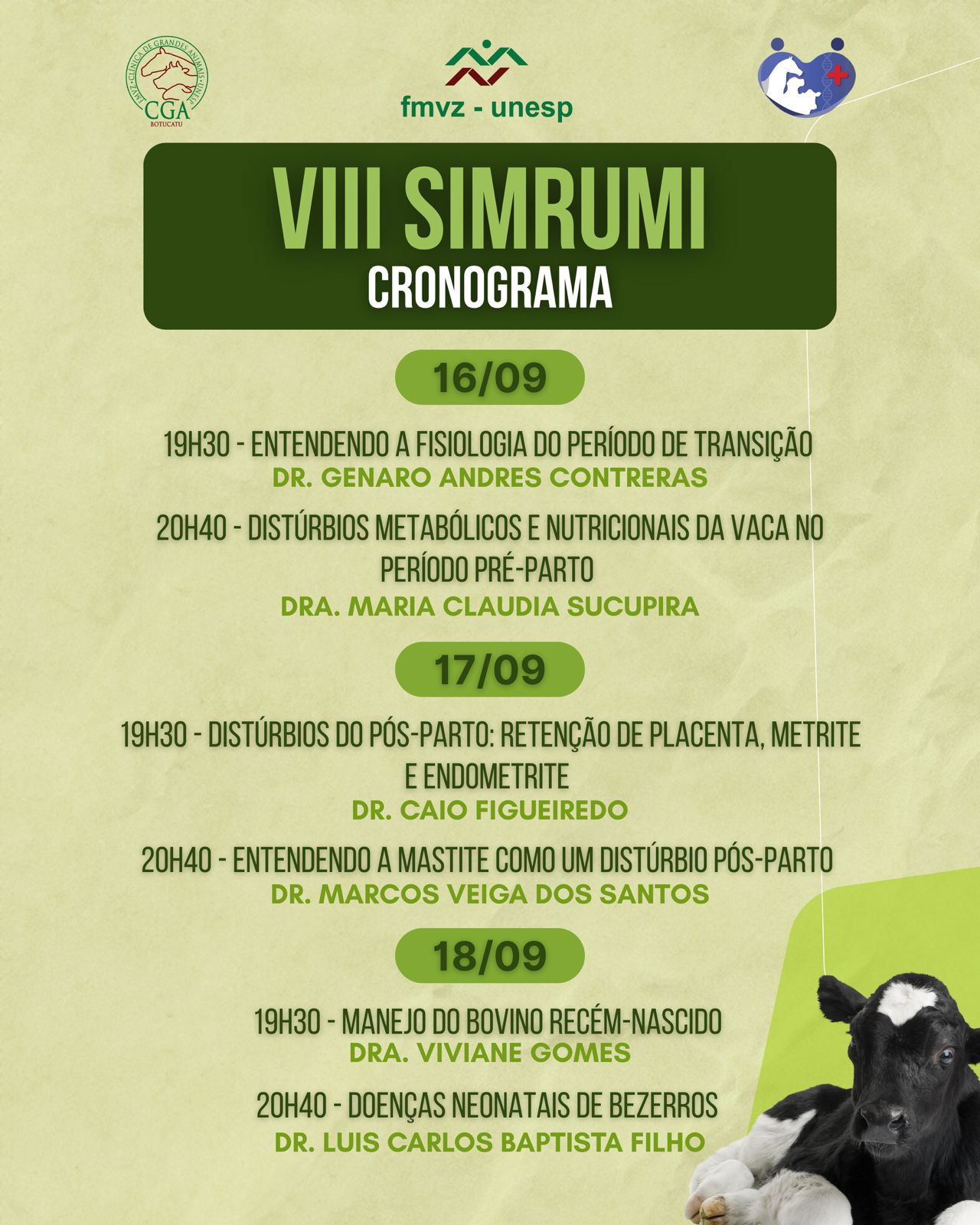 SIMRUMI – VIII Simpósio de Enfermidades Clínica de Ruminantes