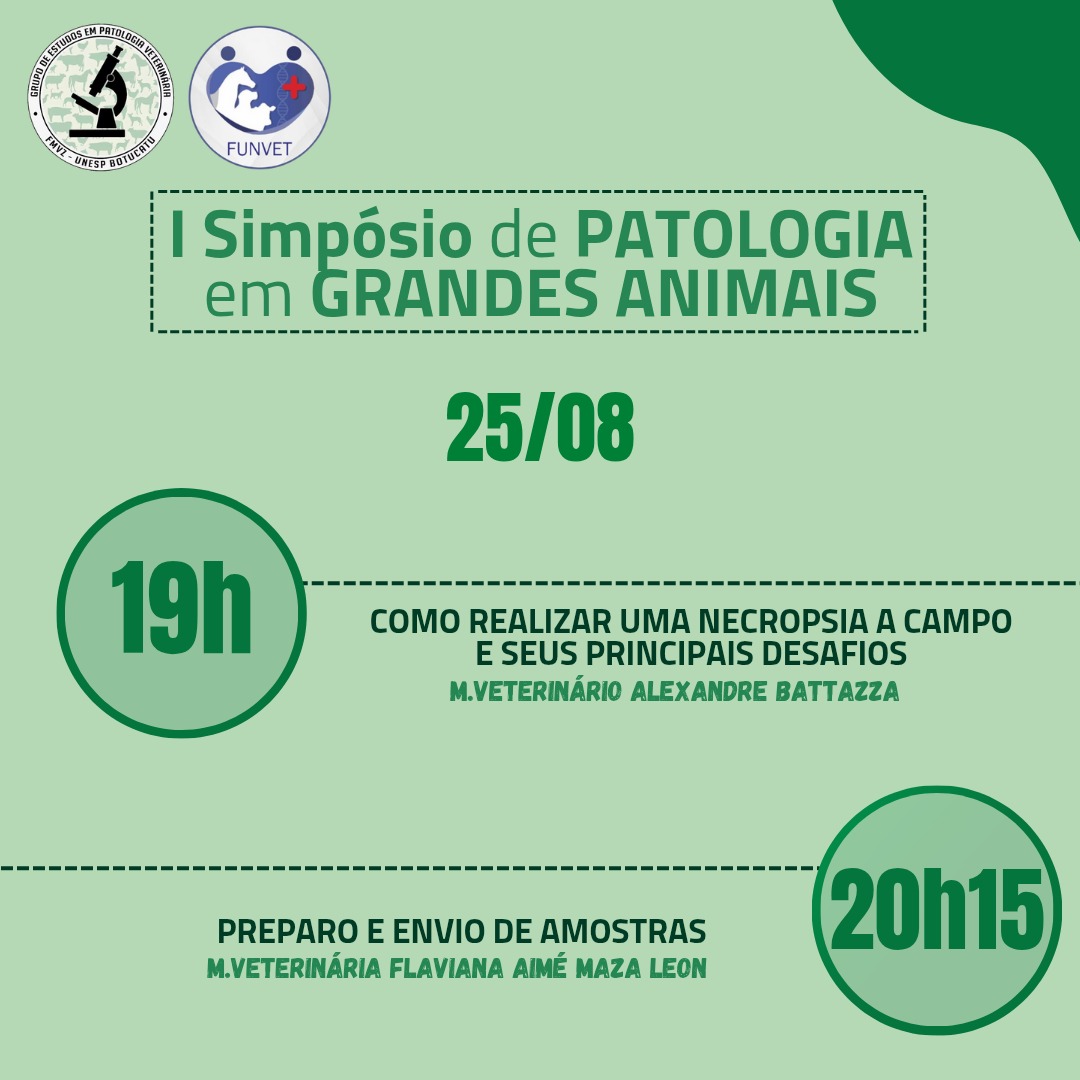 I Simpósio Internacional de Patologia em Grandes Animais