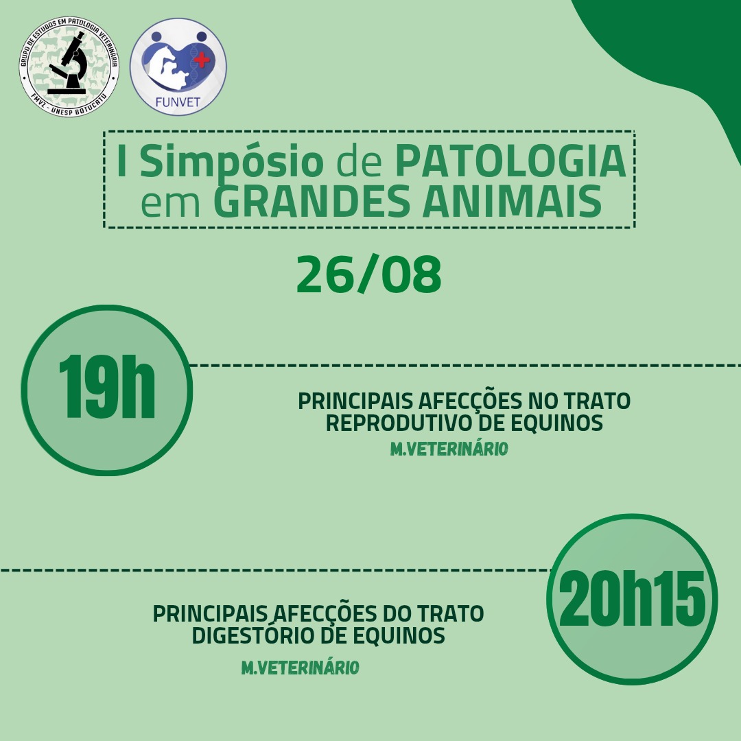 I Simpósio Internacional de Patologia em Grandes Animais