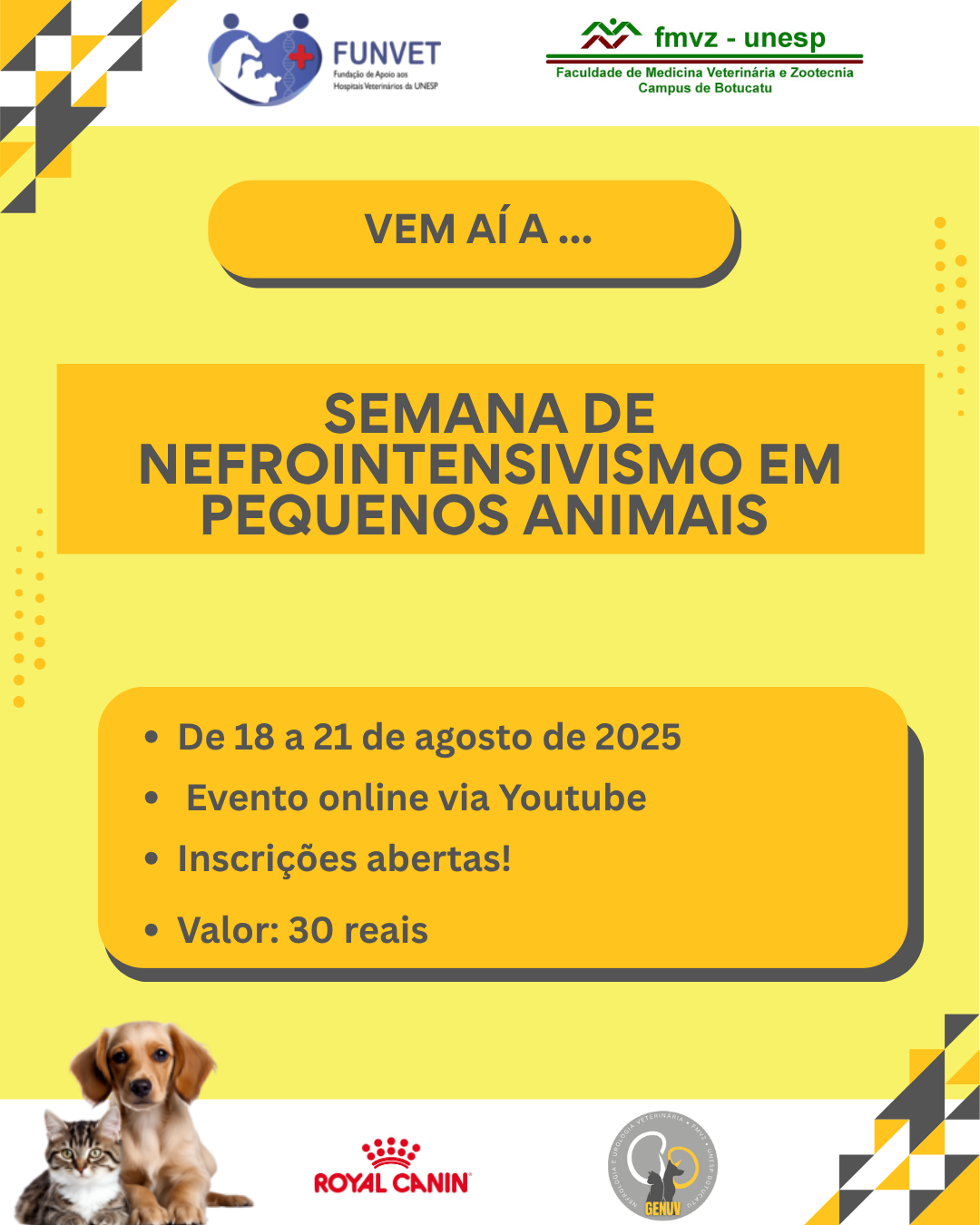 Semana de Nefrointensivismo em pequenos animais