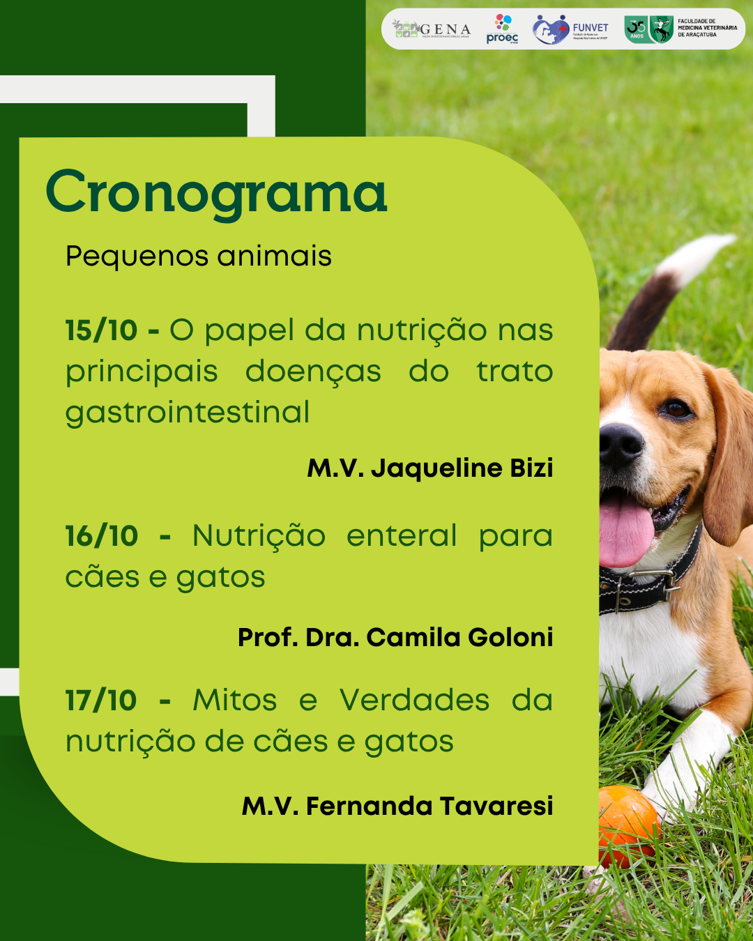 IV Semana da Nutrição Clínica Veterinária