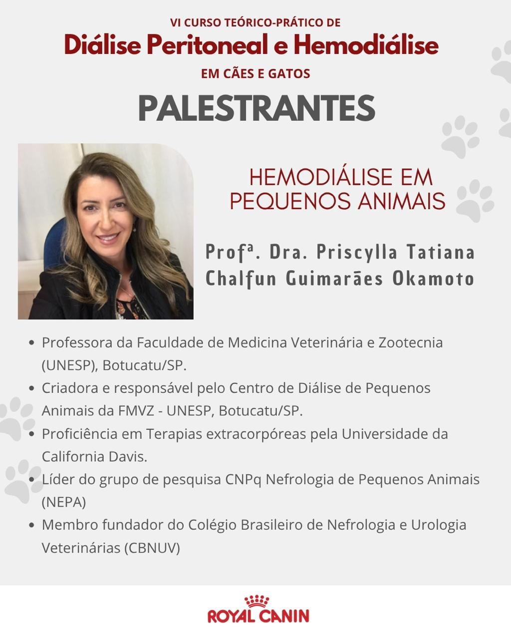 VI Curso Teórico/Prático de Diálise Peritoneal e Hemodiálise em Pequenos Animais