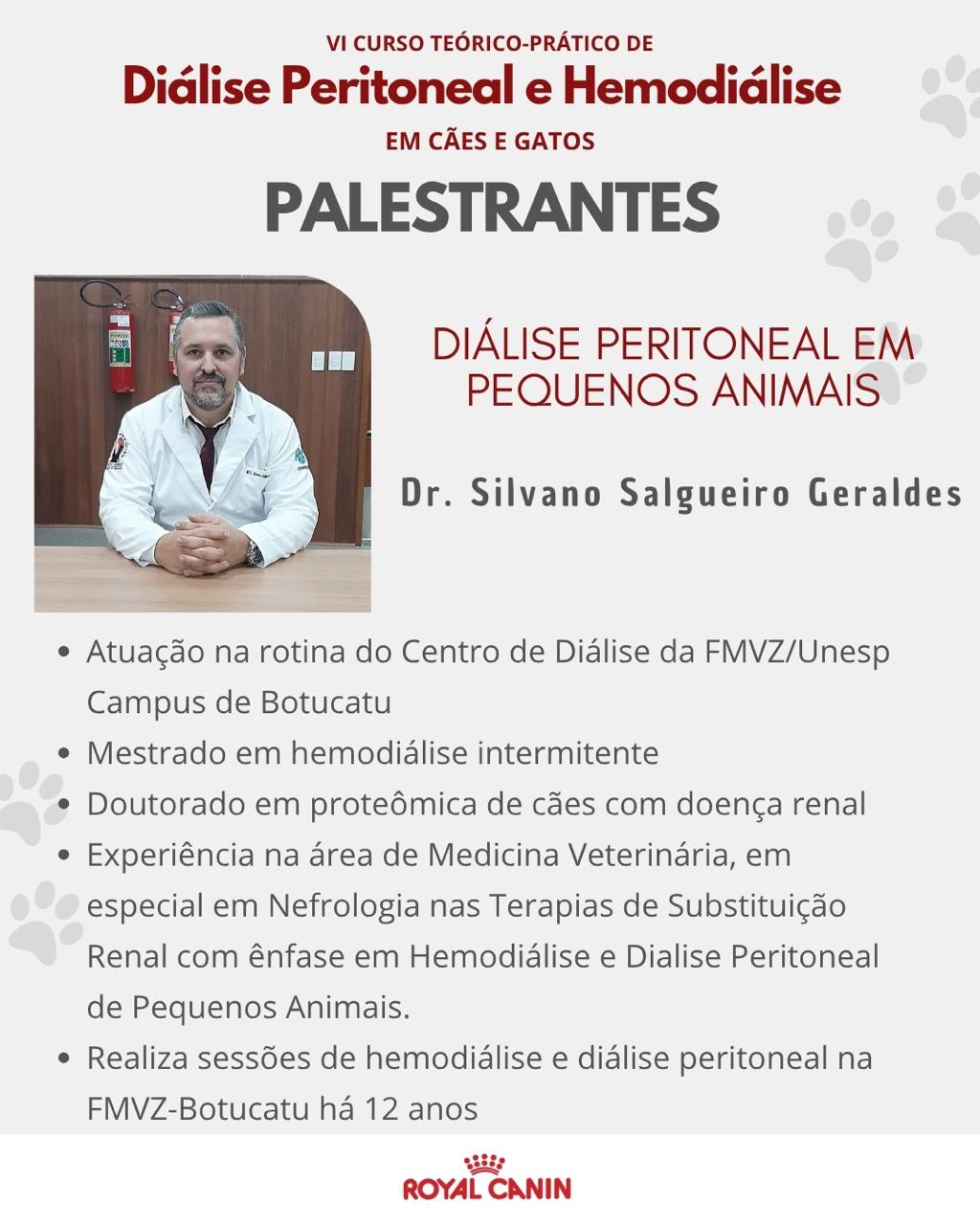VI Curso Teórico/Prático de Diálise Peritoneal e Hemodiálise em Pequenos Animais