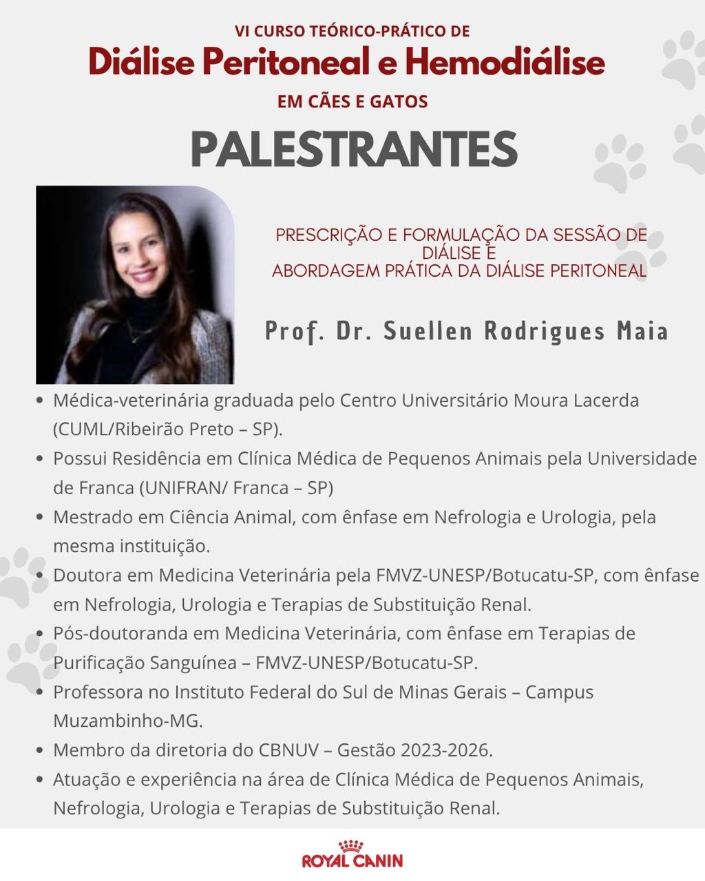 VI Curso Teórico/Prático de Diálise Peritoneal e Hemodiálise em Pequenos Animais