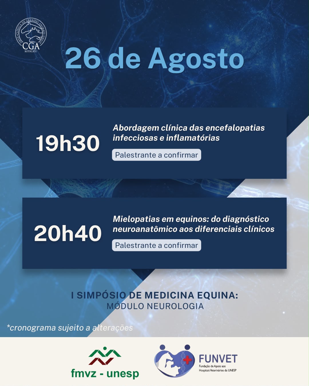Simpósio de Medicina Equina: Módulo Neurologia
