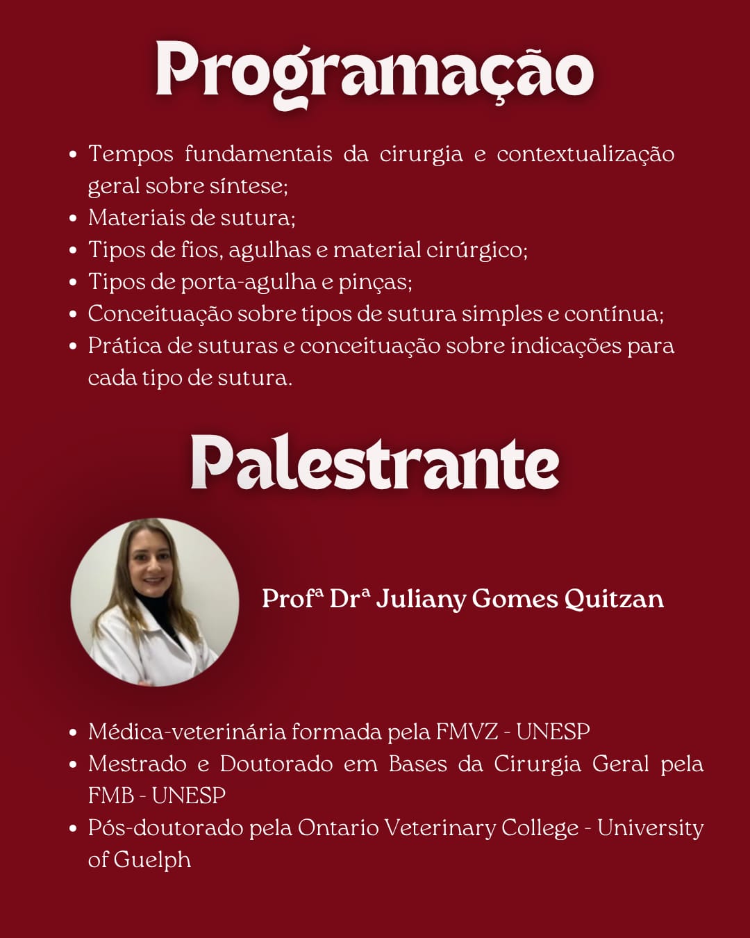 IV Curso de Suturas