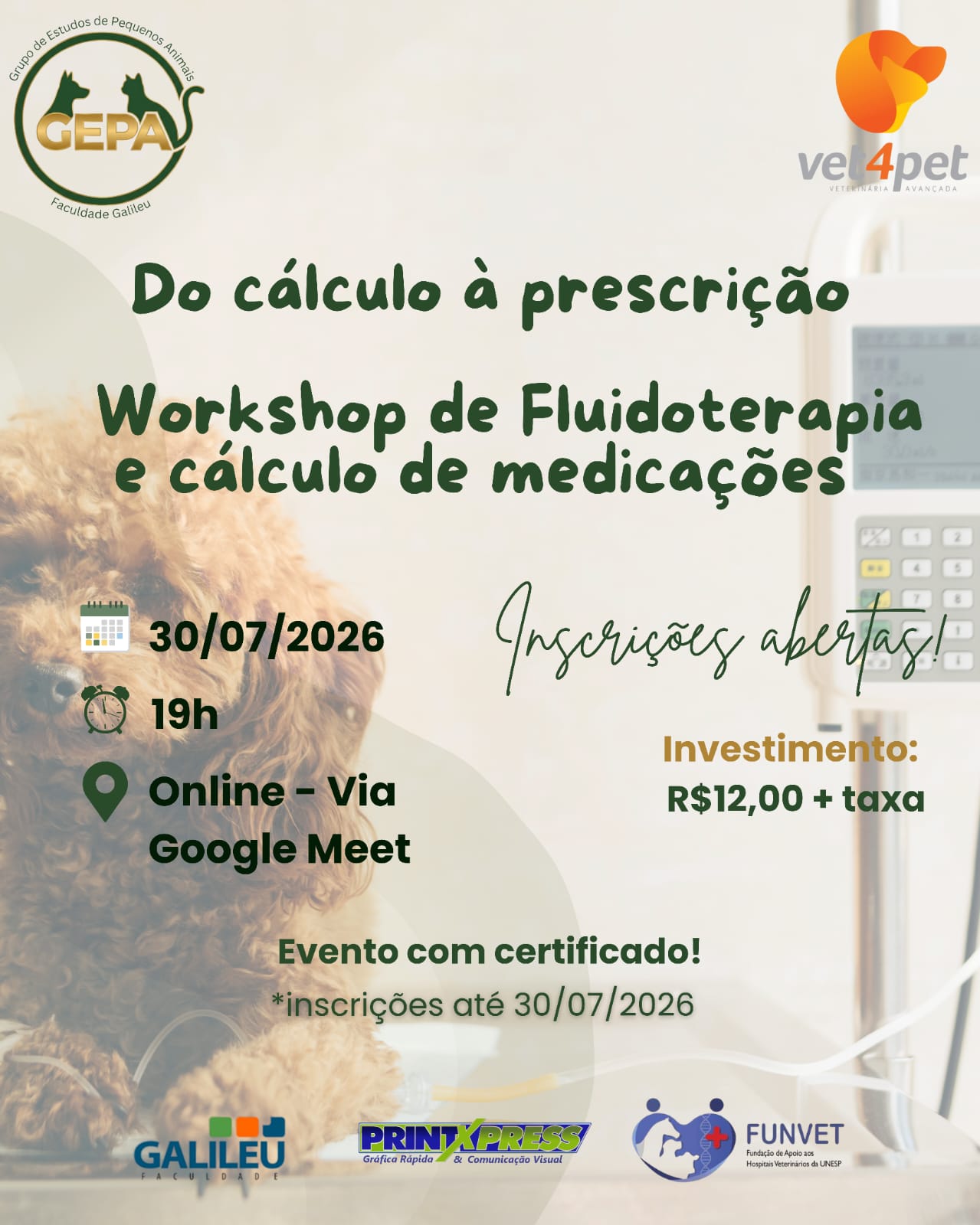 Do Cálculo à prescrição-Workshop de Fluidoterapia e cálculo de medicações