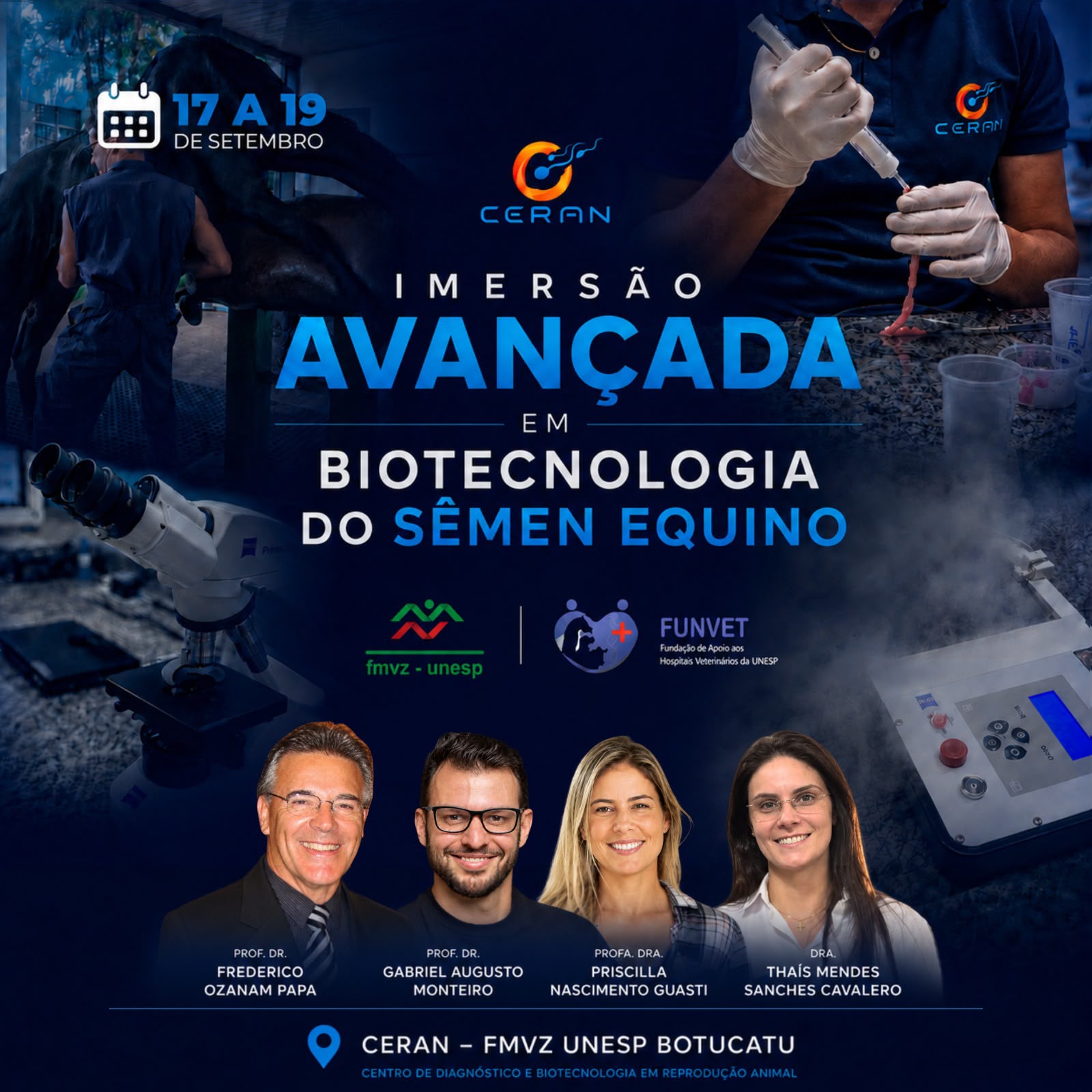 Imersão Avançada em Biotecnologia do Sêmen Equino